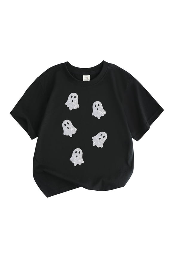 Toddler Boys Halloween T-Shirt Short Sleeve Graphic Tee Kids Crew Neck Cotton T-Shirt