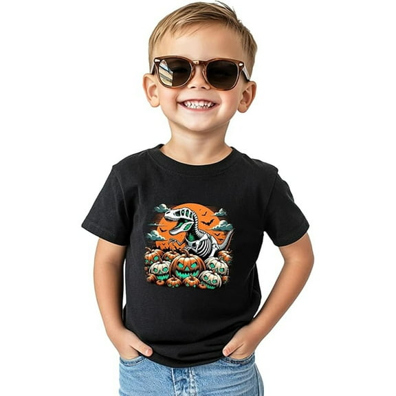 Byoo Toddler Boys Halloween T-Shirt Short Sleeve Graphic Tee Soft Crew Neck T Shirt Top