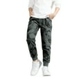 thumbnail image 1 of Byoo Toddler Boys Camo Jogger Pants Casual Straight Leg with Elastic Trousers for Children Comfortable Pants,Army Green, 1 of 3
