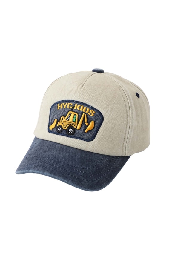 Toddler Boys Loader Patch Baseball Hat Two Tone Layout Seaside Outdoor Baseball Hats