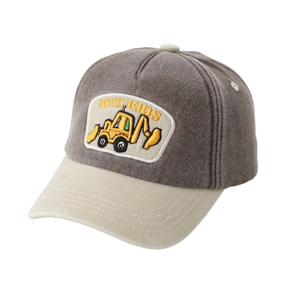 Byoo Toddler Boys Loader Patch Baseball Hat Two Tone Layout Seaside Outdoor Baseball Hats