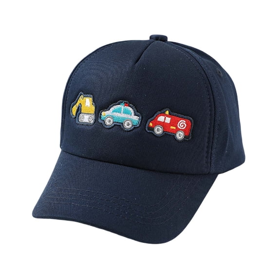 Byoo Toddler Boys Multi Vehicle Embroidered Baseball Hat Curved Brim Beach Vacation Outdoor Baseball Hats