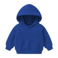 thumbnail image 1 of Byoo Toddler Boys Pullover Hoodie Soft Hooded Sweatshirt Solid Casual Pullover Top, 1 of 3