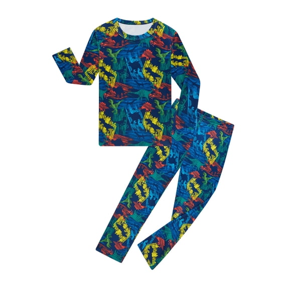 Byoo Toddler Boys Sleepwear Outfits Cute Graphic Full Sleeved Homewear Set Kids Comfortable Daily Kids Loungewear Outfit