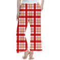thumbnail image 1 of Byoo Toddler Boys Sleepwear Pants Plaid Graphic Basic Baggy Straight Fit Wide Leg Soft Loungewear Pants Kids Homewear, 1 of 4