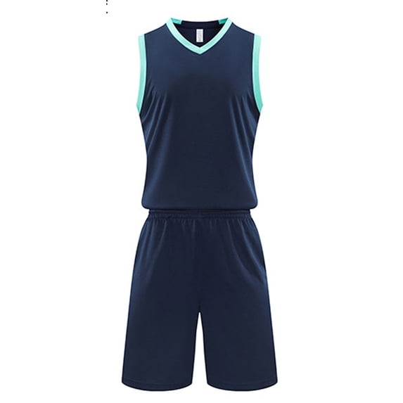 Byoo Toddler Boys Sleeveless Basketball Uniform Set Quick Dry Athletic Solid Tank Top And Shorts For Sports