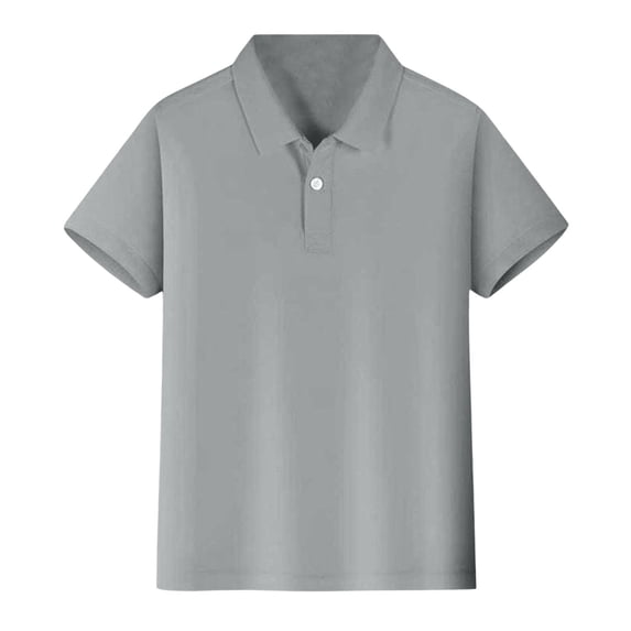 Byoo Toddler Boys Solid Short Sleeve Polo Shirt Casual Classic Style Breathable Tee Top