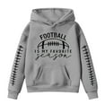thumbnail image 1 of Byoo Toddler Boys Sports Hoodie Football Print Hooded Sweatshirt Long Sleeve Pullover Top, 1 of 3