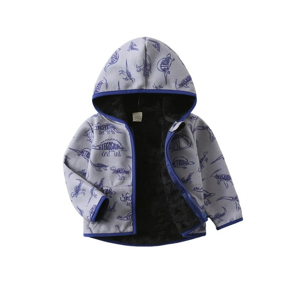 Byoo Toddler Boys Zip Up Jacket Fleece Long Sleeve Hooded Coats for Children Casual Comfortable Clothes
