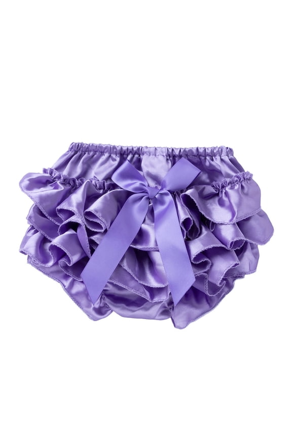 Toddler Girl Bowknot Ruffle Shorts Nappy Underwear Panty Solid Color High Rise Silky Shorts Soft Daily Baby Clothes