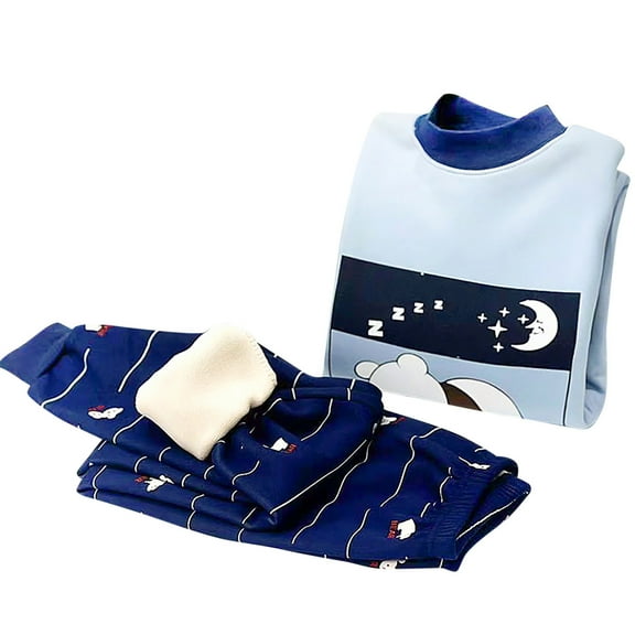 Byoo Toddler Girl Solid Homewear Outfits Set Button Down Lapel Collar Long Sleeve Shirt Pants Kids Clothes Set Soft Nightwear Set