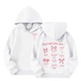 thumbnail image 1 of Byoo Toddler Girl's Bow Print Long Sleeve Hoodie Pullover Fit with Pocket Hooded Sweatshirt Soft Warm Casual Kids Outerwear for Daily Wear, 1 of 6