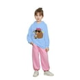 thumbnail image 1 of Byoo Toddler Girl's Capybara Print Hoodie Relaxed Fit Hooded Sweatshirt Long Sleeve Pullover, 1 of 5