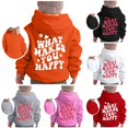 thumbnail image 1 of Byoo Toddler Girl's Positive Quote Hoodie Letter Print Sweatshirts Casual Daily Hooded Sweatshirt,Orange, 1 of 5