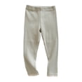 thumbnail image 1 of Byoo Toddler Girl's Stretch Layer Leggings Solid Color High Rise Elastic Waist Pants Baby Pull-On Soft Tights Trousers, 1 of 9