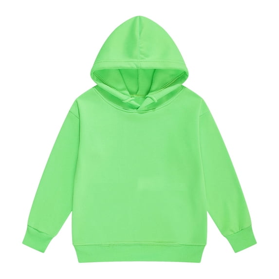 Byoo Toddler Girls Casual Hoodie Solid Color Long Sleeve Pullover Hooded Sweatshirt for Kids