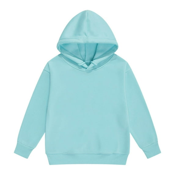 Byoo Toddler Girls Casual Hoodie Solid Color Long Sleeve Pullover Hooded Sweatshirt for Kids