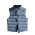 thumbnail image 1 of Byoo Toddler Girls Down Vest Solid Color Padded Zip Up Puffer Coat Lightweight Windproof Winter Jacket Outwear, 1 of 4