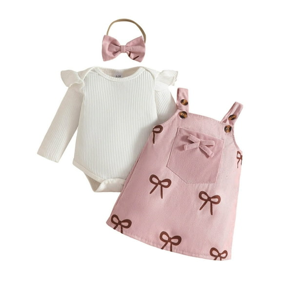 Byoo Toddler Girls Dressy Outfit Sets Long Sleeve Heart Print Bow Buttons Top And Dress 2pc Sets Toddler Girls Autumn Clothing