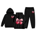 thumbnail image 1 of Byoo Toddler Girls Hoodie Cherry Graphic Pullover Pocket Sweatshirt Jogger Pants Sweatsuit Sets Casual Sport Tracksuit Set, 1 of 7