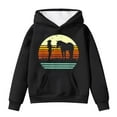 thumbnail image 1 of Byoo Toddler Girls Hoodie Horse Graphic Casual Hooded Sweatshirt Fall Soft Pullover Top, 1 of 4