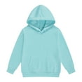 thumbnail image 1 of Byoo Toddler Girls Hoodie Kids Solid Casual Hooded Sweatshirt Long Sleeve Pullover Top, 1 of 4
