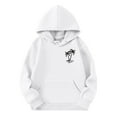thumbnail image 1 of Byoo Toddler Girls Hoodie Palm Print Casual Hooded Sweatshirt Long Sleeved Pullover Top, 1 of 3