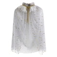 thumbnail image 1 of Byoo Toddler Girls Lace Up Cape Party Robe Long Sleeve Ruffle Neck Party Holiday Tulle Princess Cloak, 1 of 5