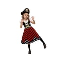 thumbnail image 1 of Byoo Toddler Girls Pirate Outfit Striped Flared Sleeves A-Line Dress with Hat Role Playing Dresses for KidsRed, 1 of 9