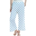 thumbnail image 1 of Byoo Toddler Girls Plaid Print Sleepwear Trousers Elastic Waist High Rise Pants Comfortable Soft Loungewear,Light Blue, 1 of 4