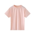 thumbnail image 1 of Byoo Toddler Girls Quick DryT-Shirt Crew Neck Short Sleeve Athletic Tee for Sports,Pink, 1 of 3