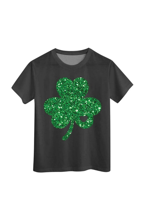 Toddler Girls Short Sleeve Tee Summer Crewneck Pullover T Shirt Casual Basic for Children,Black