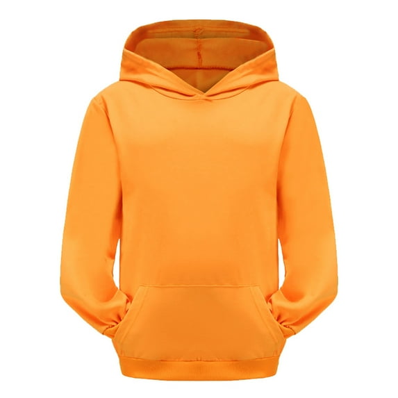 Byoo Toddler Girls Solid Pullover Hoodie Soft Long Sleeve Sweatshirts with Pocket Basic Sweatshirt,4-5T