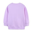 thumbnail image 1 of Byoo Toddler Girls Sweatshirt with Cute Animal Printing Soft Pullover Top for Children Casual Comfort Sweatshirts, Light Purple, 1 of 6