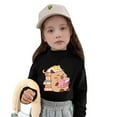 thumbnail image 1 of Byoo Toddler Girls T Shirts Long Sleeve Capybara Book Cat Print Turtleneck Top Girls Autumn Winter Soft Fashionable Apparel, 1 of 4