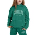 thumbnail image 1 of Byoo Toddler Girls Tracksuit Letter Graphic Full Sleeved Hoodie Sweatpants Sweatsuit Child Cozy Active Clothes Sets, 1 of 4