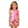 thumbnail image 1 of Byoo Toddler Girls UPF 50+ Tankini Set Quick Dry Breathable Beach 2PCS Swimsuits,Pink, 1 of 8