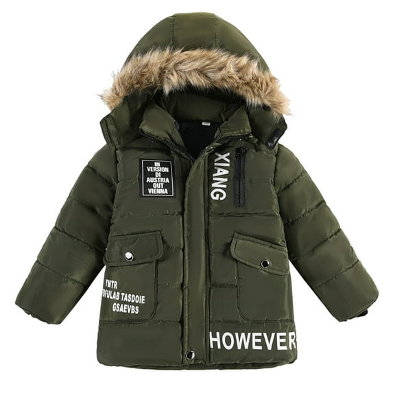 Byoo Tween Boy Down Jacket Zip Up Padded Warm Solid Windbreakers Parka Coat Children Snow Aactive Puffer Jacket