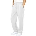 thumbnail image 1 of Byoo Tween Boy's Baggy Sweatpants Solid Straight Leg Elastic Waist High Rise Pockets Drawstring Trousers Casual Soft Jogger Pants, 1 of 6