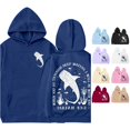 thumbnail image 1 of Byoo Tween Boy's Ocean Double Sided Printed Hoodie Long Sleeve Graphic Hoodies Outdoor Casual Pullovers,Navy, 1 of 4