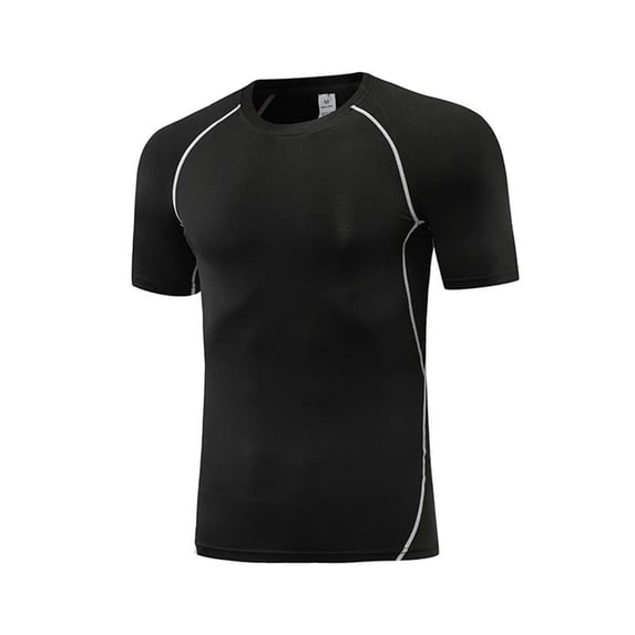 Byoo Tween Boys Compression T Shirt Quick Dry Short Sleeve Athletic Workout Tee Shirt,Light Gray