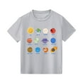 thumbnail image 1 of Byoo Tween Boys Solar System Planets Graphic TShirt Casual Short Sleeve Crew Neck Space Themed Tee, 1 of 5