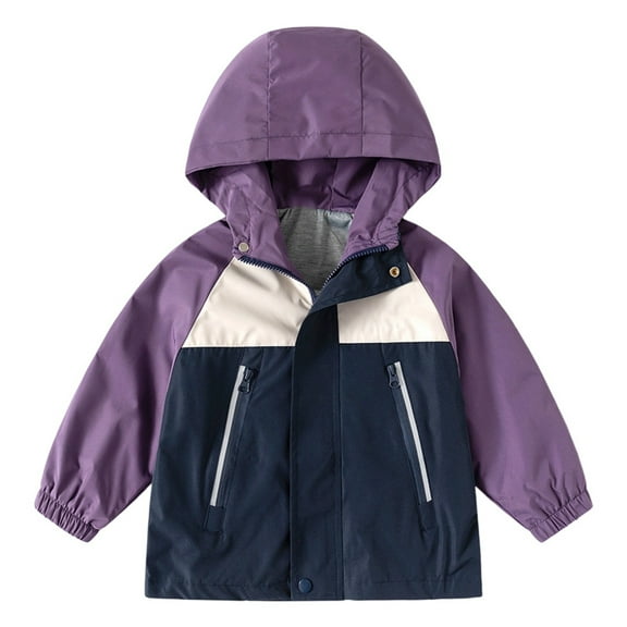 Byoo Tween Boys Windbreaker Jacket Lightweighted Zipper Hoodie Full Sleeve Raincoat Clothes Aactive Waterproof Jacket