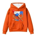 thumbnail image 1 of Byoo Tween Girl's Baseball Print Hoodie Sports Casual Hooded Sweatshirt Pullover Top, 1 of 4