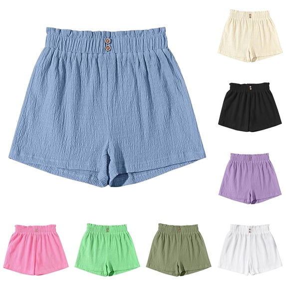 Byoo Tween Girl's Frayed Ripped Denim Shorts Casual Shorts Street Bottoms,Blue