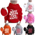thumbnail image 1 of Byoo Tween Girl's Positive Quote Hoodie Letter Print Sweatshirts Casual Daily Hooded Sweatshirt,Red, 1 of 4