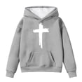 thumbnail image 1 of Byoo Tween Girls Jesus Graphic Hoodie Long Sleeve Hooded Sweatshirt Cozy Soft Pullover, 1 of 4