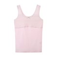thumbnail image 1 of Byoo Tween Girls Soft Cotton Tank Tops Solid Built In Shelf Bra Undershirts Daily Comfort Tshirts, 1 of 8