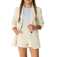 Byoo Tween Girls Solid Color Blazer Outfit formal Jacket Dress Shorts ...