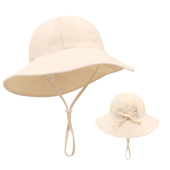 Byoo UPF 50+ Sun Hat for Toddler Girl Wide Brim Adjustable Pool Beach Packable CowToddler Boy Fishman's Hat
